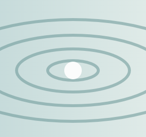 Ondes concentriques sur une eau paisible
